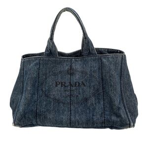 Prada Canapa Denim Tote